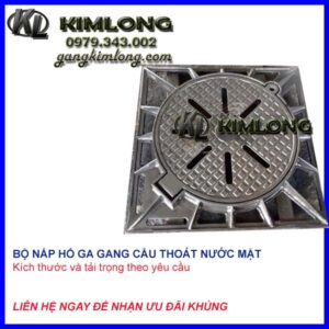 NẮP HỐ GA THOÁT NƯỚC | KHUNG ÂM 8 LỖ THU NƯỚC